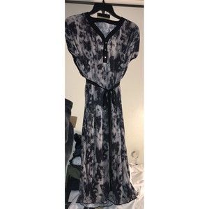 NEW Bathing Suit Cover Up Shirt Lounge Dress Size L Stretch Fabric